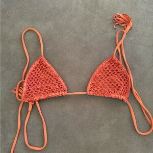 Lightly worn acacia crochet top